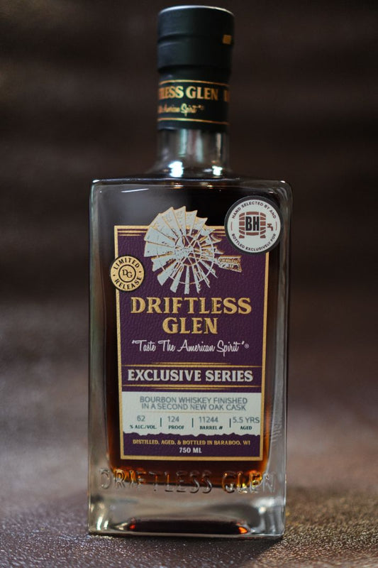 Driftless Glen Exclusive Series Finished in a Second Oak Cask - Barrel #11244 - Bourbon Hunter 750ml