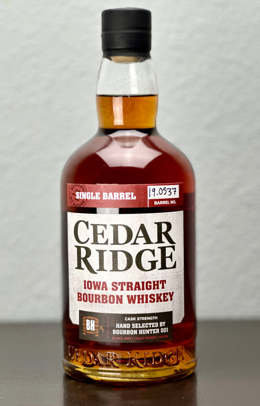 Cedar Ridge Single Barrel Cask Strength - Bourbon Hunter 750ml